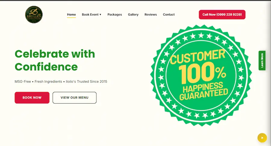 Lucille's Premium Catering - Premium Catering Services Website